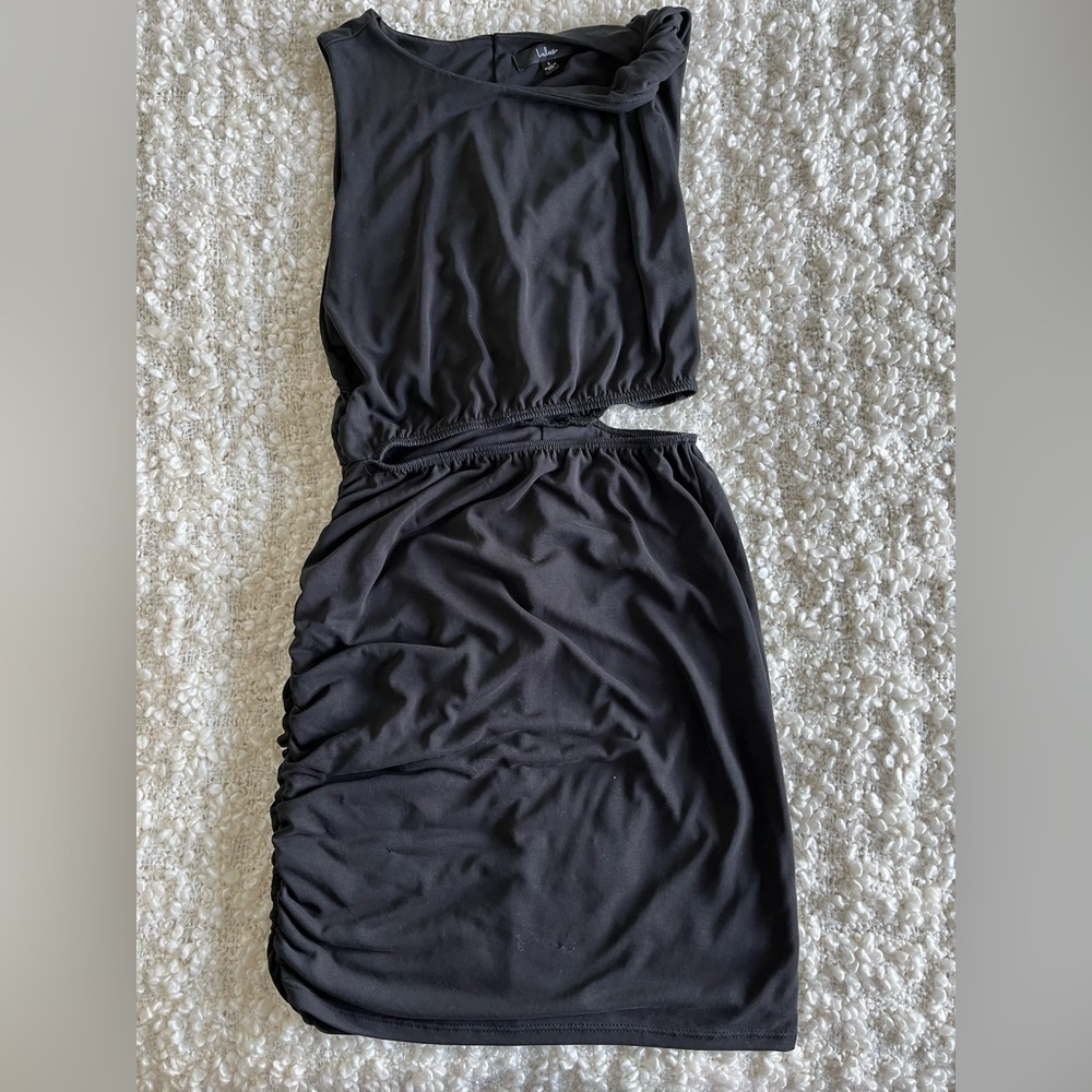 Lulus. Black Sleeveless Cutout Dress. Size large (fits like medium)